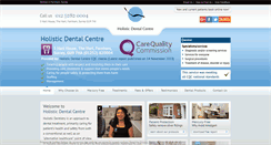 Desktop Screenshot of holisticdentalcentre.co.uk